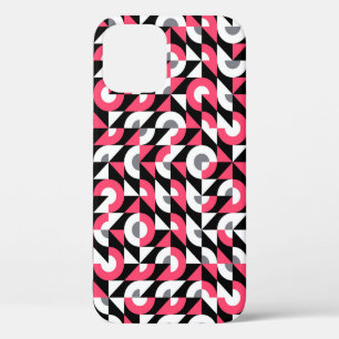 Funda Para iPhone 12 Patrón de brillo ininterrumpido de vintage con geo