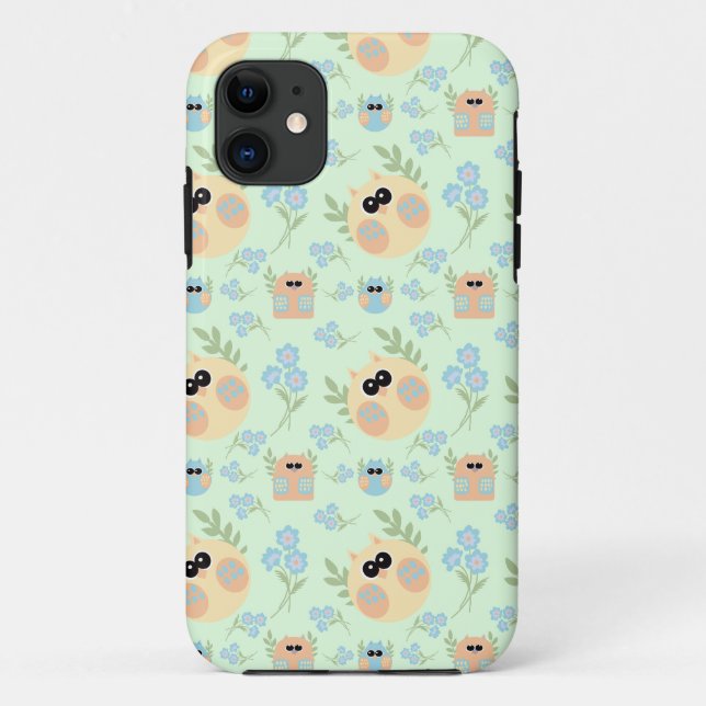 Funda De Case-Mate Para iPhone patrón de búho (Reverso)