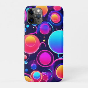 Funda Para iPhone 11 Pro Patrón de burbuja de neón