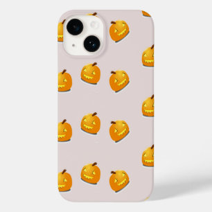 Funda Para iPhone 14 De Case-Mate patrón de cabeza de calabaza naranja