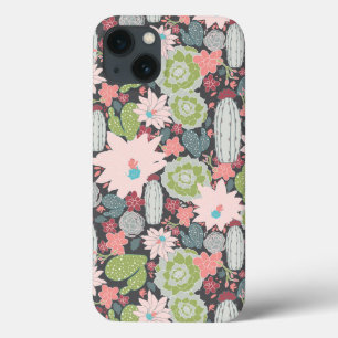 Funda Para iPhone 13 Patrón de cactus de bonito