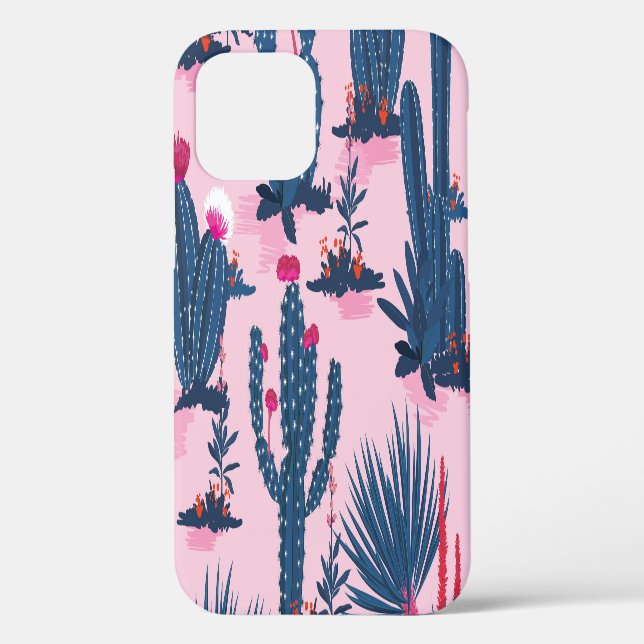 Funda De Case-Mate Para iPhone Patrón de Cactus de verano dulce (Reverso )