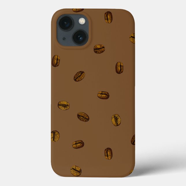 Funda De Case-Mate Para iPhone Patrón de café (Reverso)