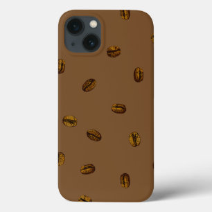 Funda Para iPhone 13 Patrón de café