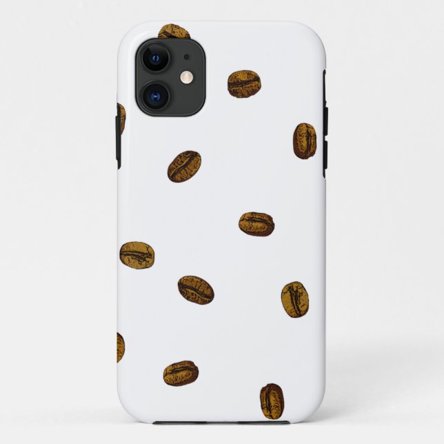 Funda De Case-Mate Para iPhone Patrón de café (Reverso)