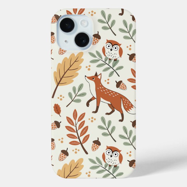 Funda De Case-Mate Para iPhone Patrón de caída escandinavo elegante (Reverso )