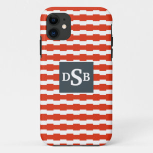 Funda Para iPhone 11 Patrón de caja monograma