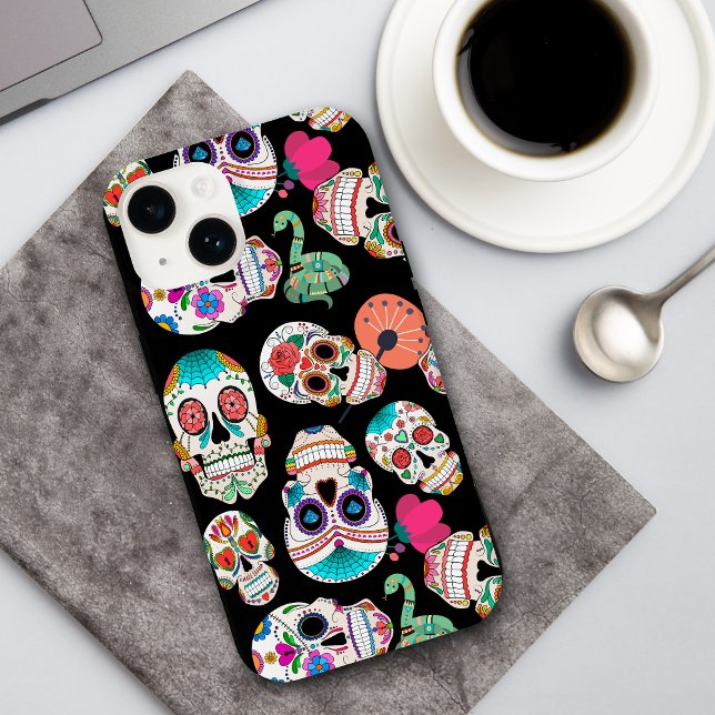 Funda De Case-Mate Para iPhone Patrón de calaveras azucareras (Subido por el creador)