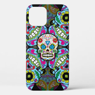 Funda Para iPhone 12 Pro Patrón de calaveras azucareras
