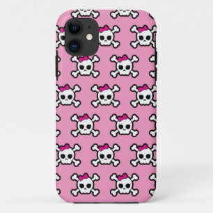 title_seo2 patrón de calaveras y huesos cruzados femenino pun