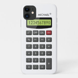 Funda Para iPhone 11 Patrón de calculador de diversión de Guay con text