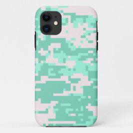 Funda Para iPhone 11 Patrón de cámara digital Spearmint