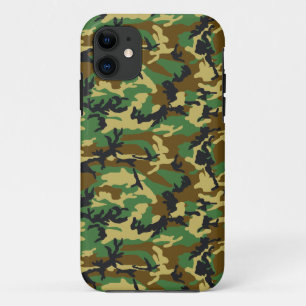 Funda Para iPhone 11 Patrón de Camo de Woodland
