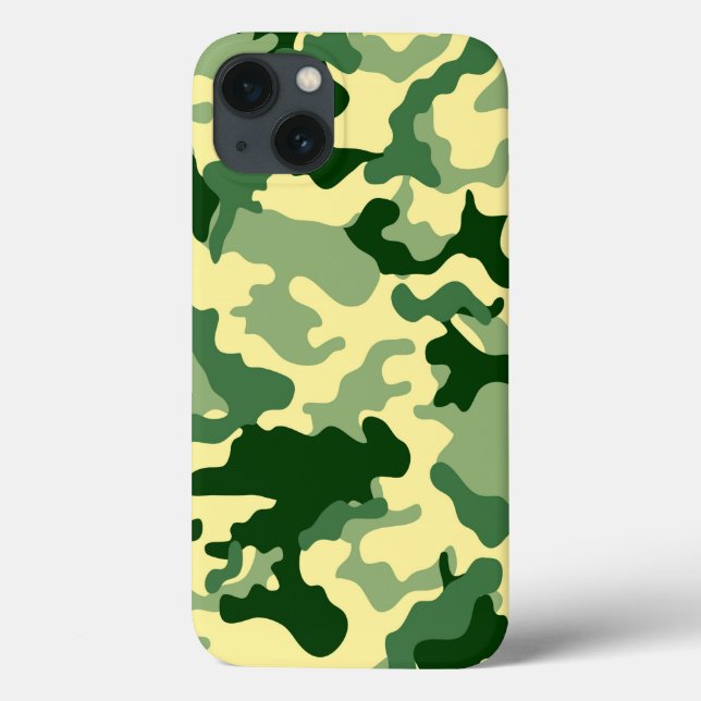 Funda De Case-Mate Para iPhone Patrón de Camo Verde (Reverso)