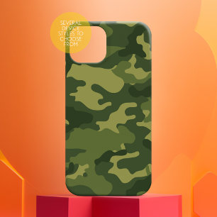 Funda Para iPhone 14 De Case-Mate Patrón de campamento militar