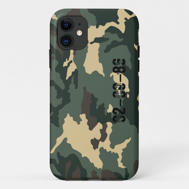 Funda De Case-Mate Para iPhone Patrón de camuflaje (Reverso)