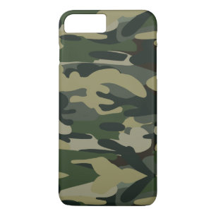 Funda Para iPhone 8 Plus/7 Plus Patrón de camuflaje de bosque táctico militar