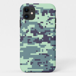 Funda Para iPhone 11 Patrón de camuflaje digital ártico