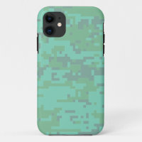 Patrón de camuflaje digital mentolado