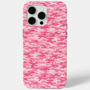 Funda Para iPhone 15 Pro Max Patrón de camuflaje femenino rosa