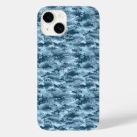 Patrón de camuflaje pixelado militar azul