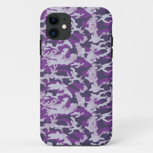 Funda Para iPhone 11 Patrón de camuflaje PurpleBerry