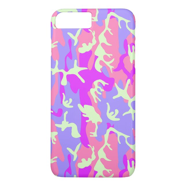Funda De Case-Mate Para iPhone Patrón de camuflaje rosa lindo (Reverso)