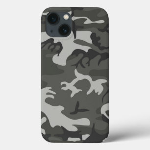 Funda Para iPhone 13 Patrón de camuflaje urbano gris
