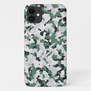 Funda Para iPhone 11 patrón de camuflaje verde