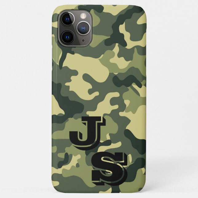 Funda De Case-Mate Para iPhone Patrón de Camuflaje Verde del Ejército funda para  (Reverso)
