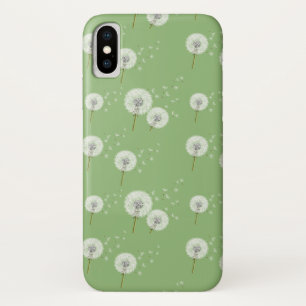 Funda Para iPhone X Patrón de candelio sobre fondo verde