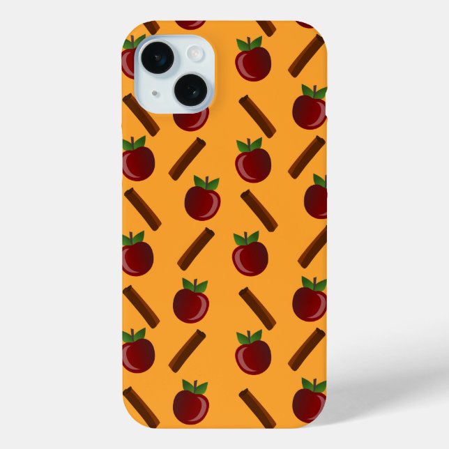 Funda De Case-Mate Para iPhone Patrón de canela de Apple (Reverso )