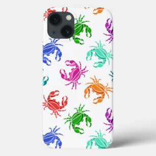 Funda Para iPhone 13 Patrón De Cangrejos