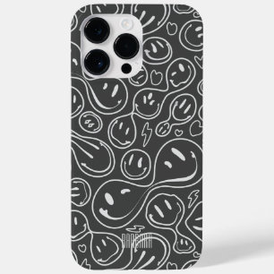 Funda Para iPhone 14 Pro Max De Case-Mate Patrón de cara sonriente sonriente oscuro