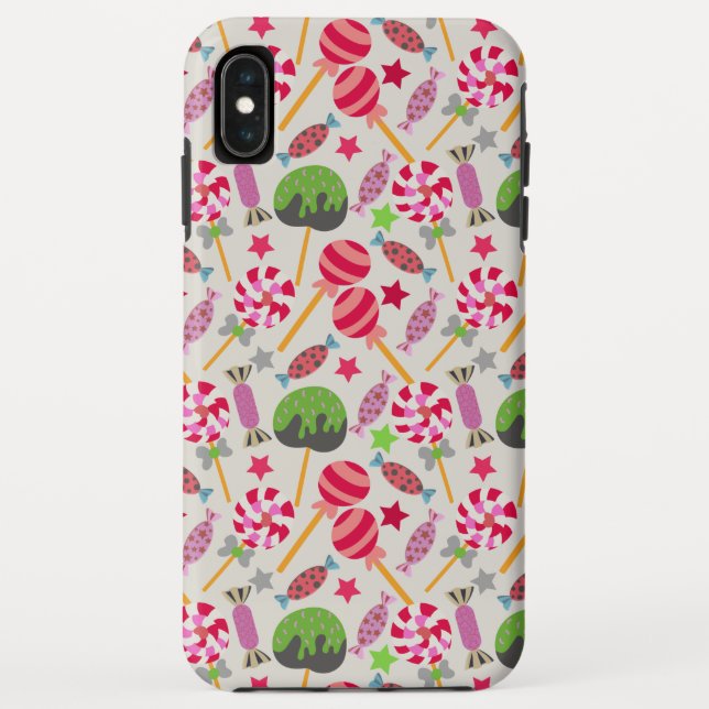 Funda De Case-Mate Para iPhone Patrón de caramelos | Patrón de las lolias | lango (Reverso)