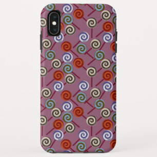 Funda Para iPhone XS Max Patrón de caramelos   Patrón de las lolias   lango