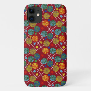 Funda Para iPhone 11 Patrón de caramelos Patrón de las lolias lango