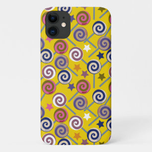 Funda Para iPhone 11 Patrón de caramelos Patrón de las lolias lolli
