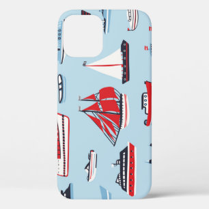 Funda Para iPhone 12 Patrón de cartón de transporte de agua de vintage