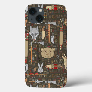 Funda Para iPhone 13 Patrón de caza étnica