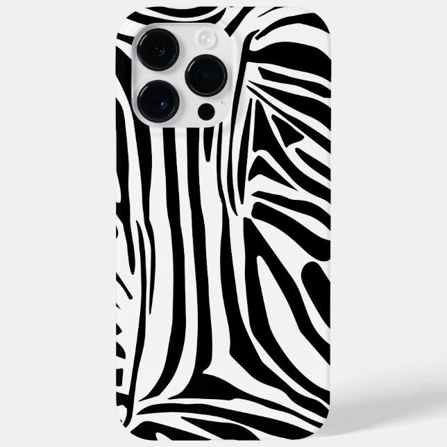 Funda De Case-Mate Para iPhone Patrón de cebra (Reverso)
