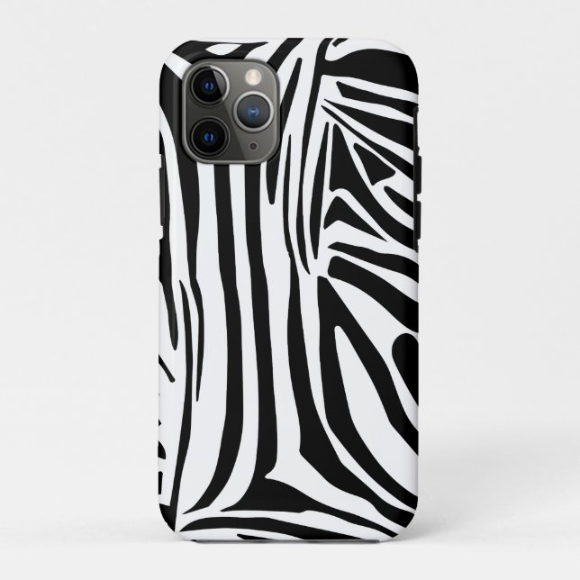 Funda De Case-Mate Para iPhone Patrón de cebra (Reverso)