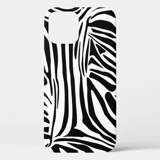 Funda De Case-Mate Para iPhone Patrón de cebra (Reverso )