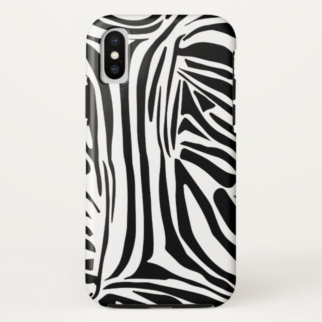 Funda De Case-Mate Para iPhone Patrón de cebra (Reverso)