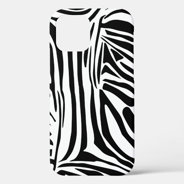 Funda De Case-Mate Para iPhone Patrón de cebra (Reverso )