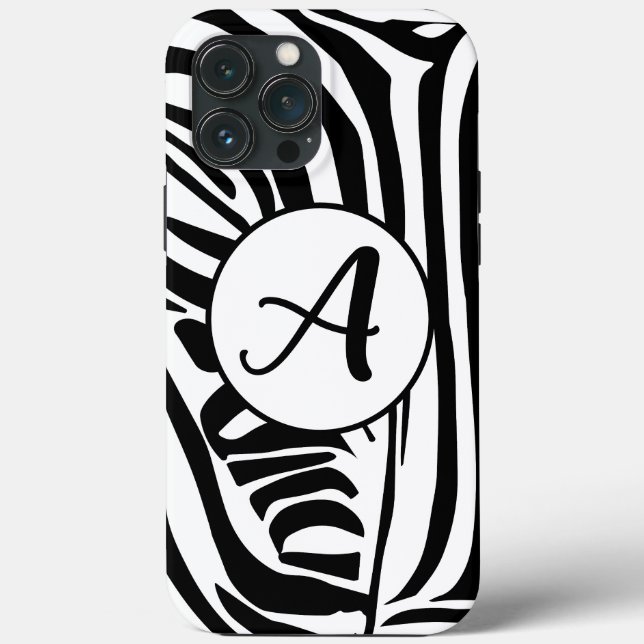 Funda De Case-Mate Para iPhone Patrón de cebra (Reverso )