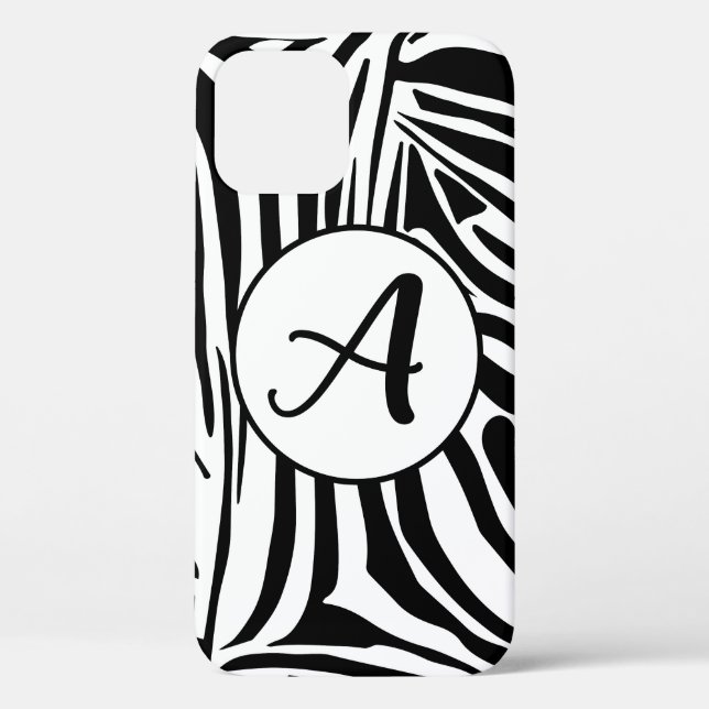 Funda De Case-Mate Para iPhone Patrón de cebra (Reverso )