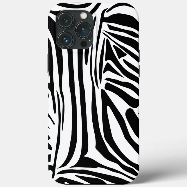 Funda De Case-Mate Para iPhone Patrón de cebra (Reverso )