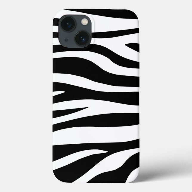 Funda De Case-Mate Para iPhone Patrón de cebra (Reverso)