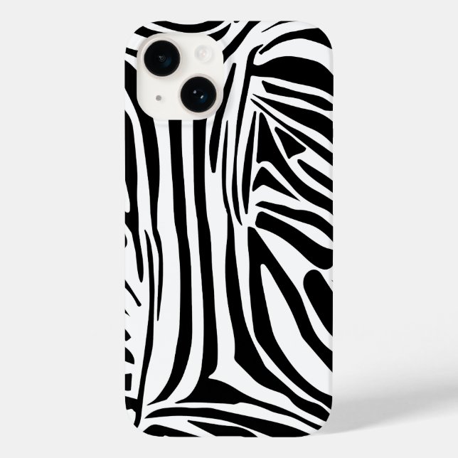 Funda De Case-Mate Para iPhone Patrón de cebra (Reverso )